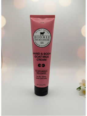 Dionis Goat Milk Hand Body Cream Love Scent 3.3 oz Moisturizer New